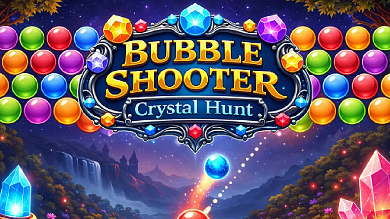 Bubble Shooter Crystal Hunt gameplay screenshot