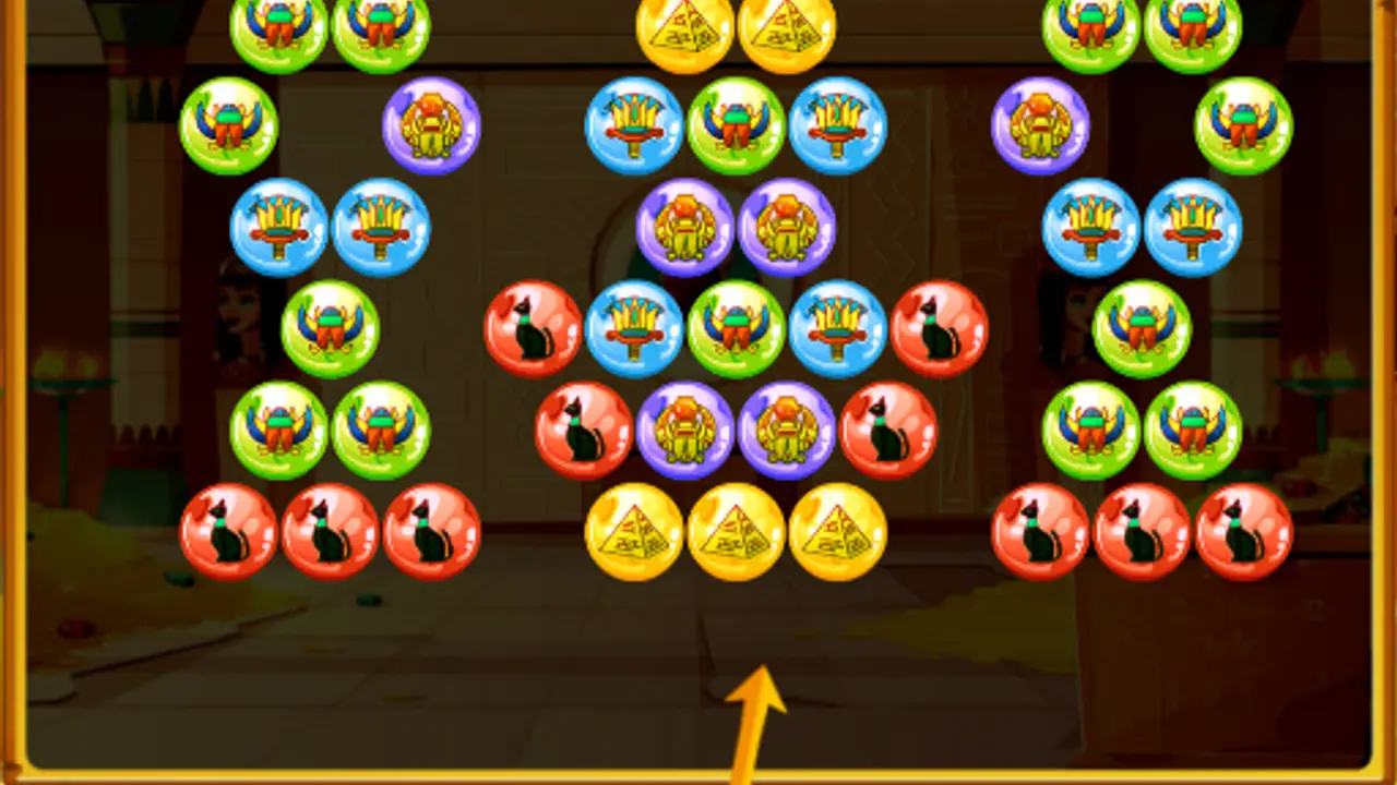 Bubble Shooter Egypt gameplay screenshot