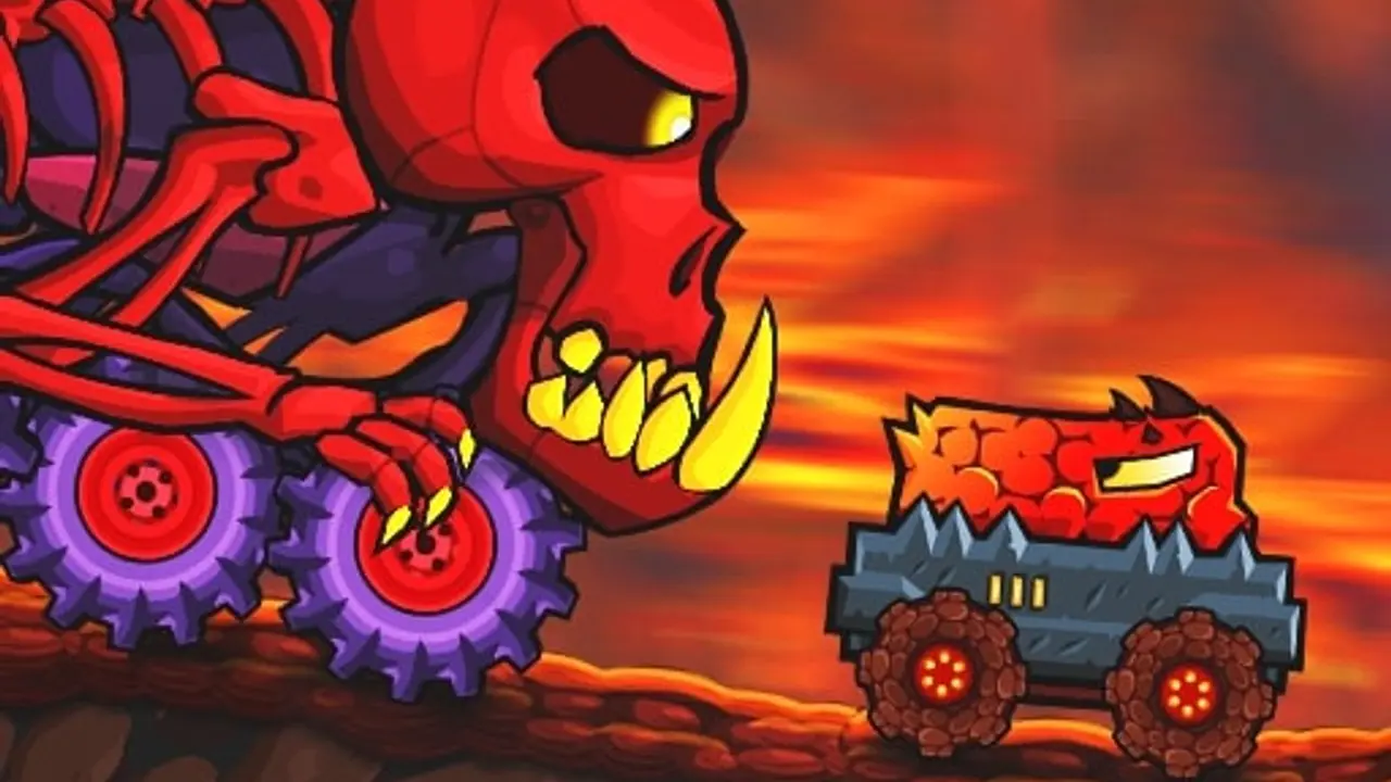 Car Eats Car: Volcanic Adventure gameplay screenshot