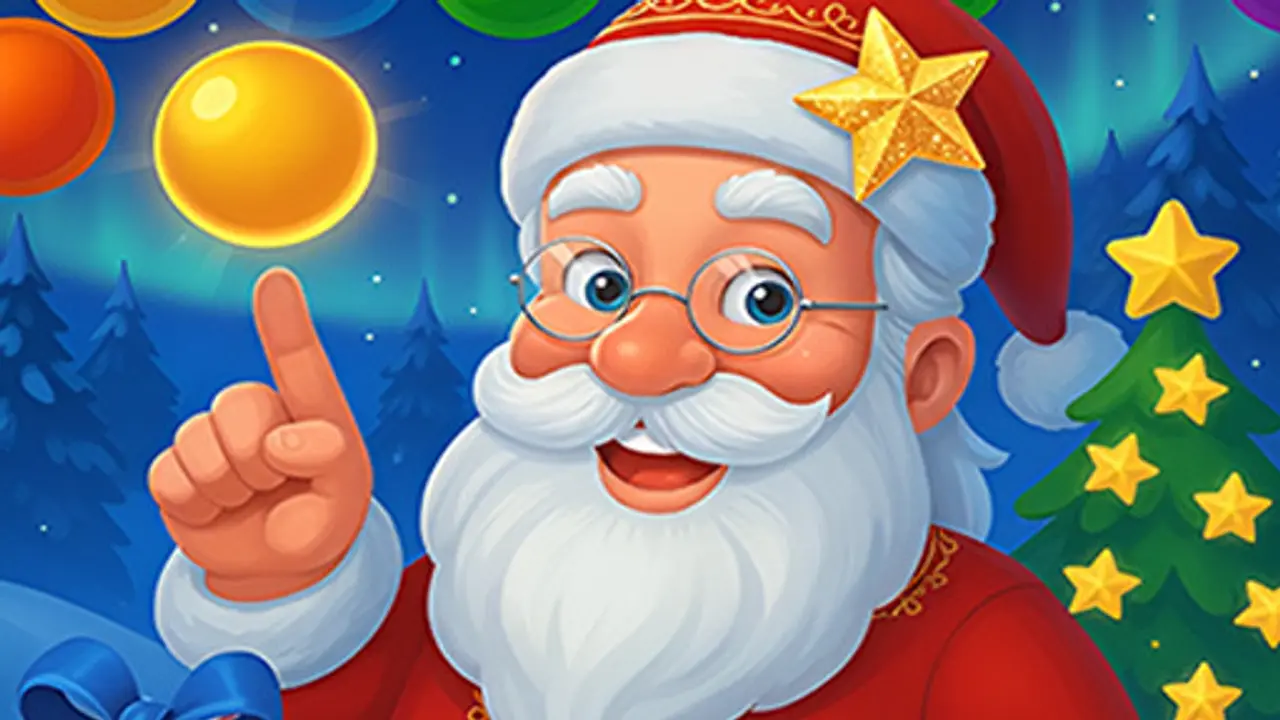 Christmas Bubble Shooter Game gameplay screenshot