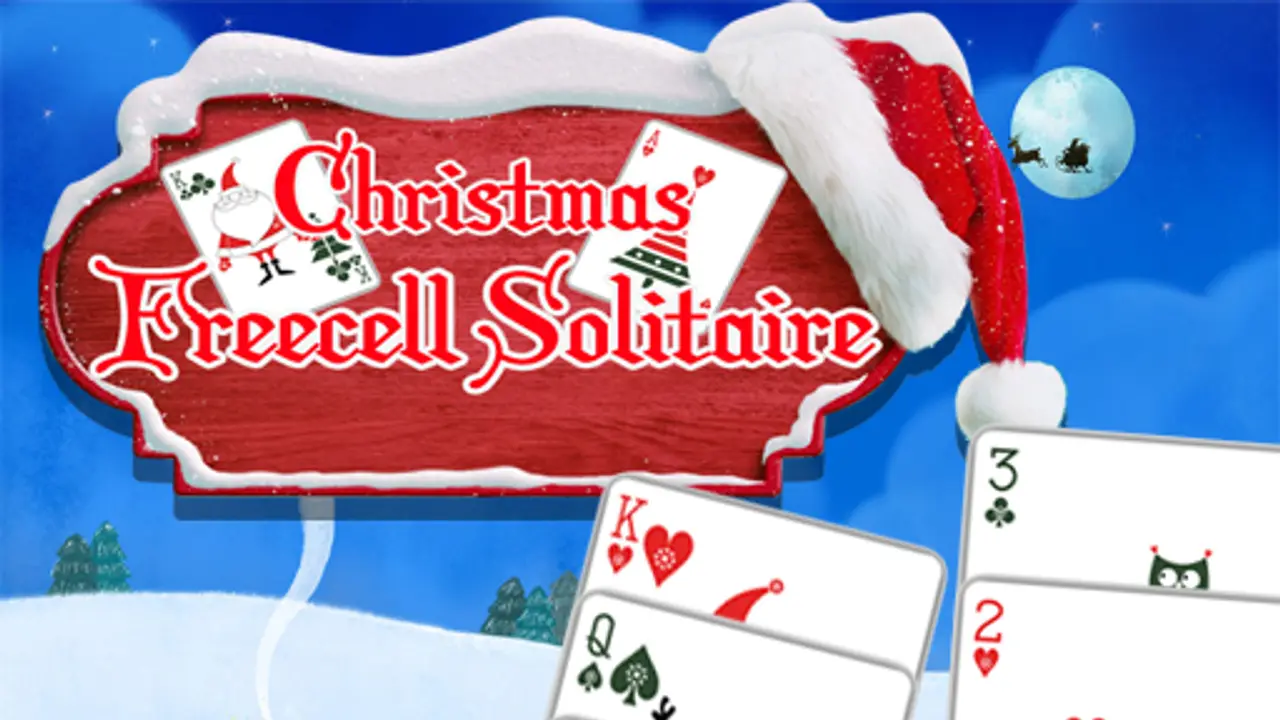 Christmas Freecell Solitaire gameplay screenshot