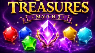 Crystal Treasures: Match 3 spielen