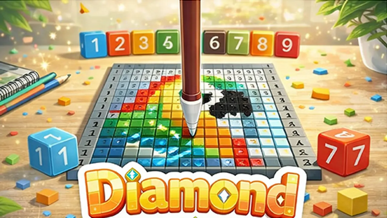 Diamond Paint Art gameplay screenshot