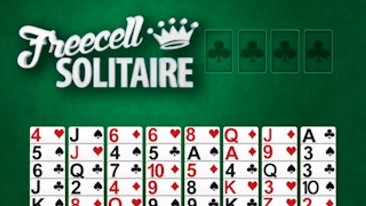 Freecell Solitaire Deluxe gameplay screenshot