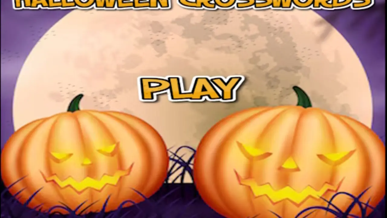 Halloween Crosswords HTML5 gameplay screenshot