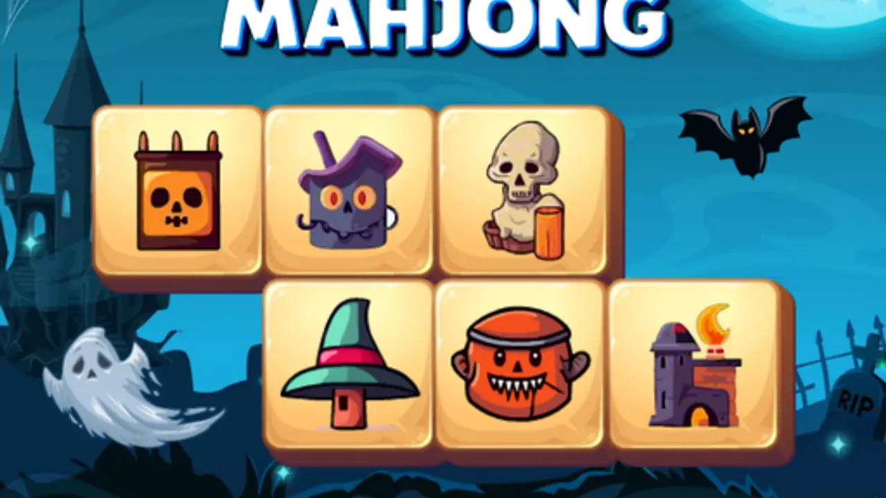 Halloween Tiles Mahjong gameplay screenshot