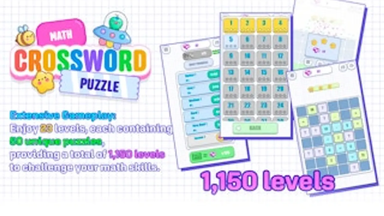 Math Crossword Puzzle gameplay screenshot