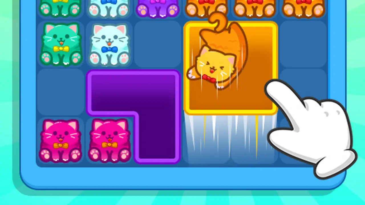 Meow Block Color Collect gameplay screenshot