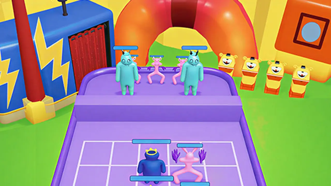 Merge Rainbow Fighting gameplay screenshot