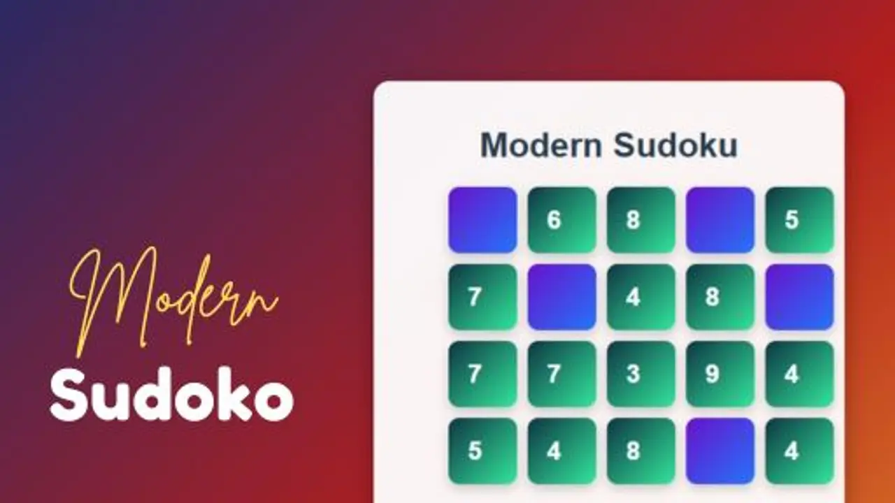 Modern Sudoku gameplay screenshot