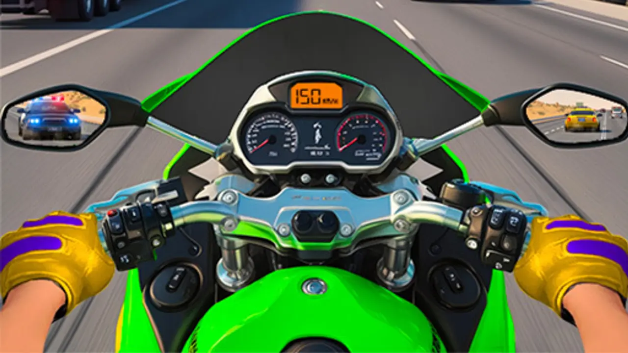 Moto Bike Highway Racing Game gameplay screenshot