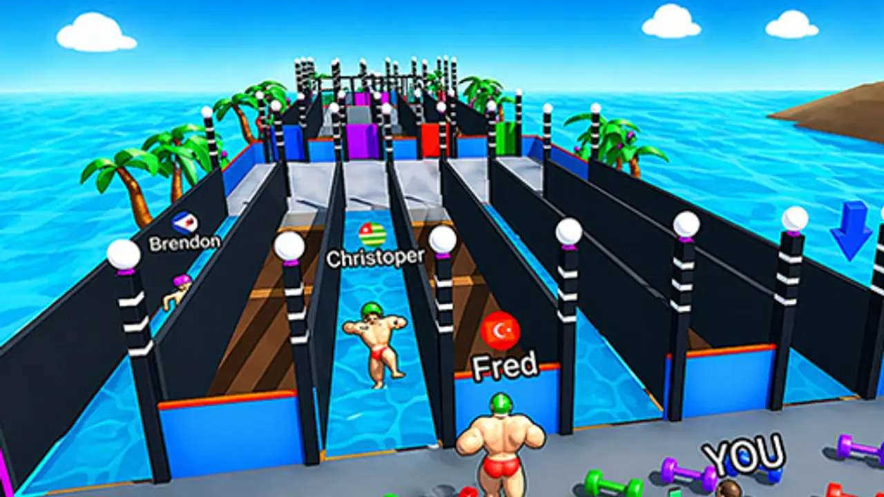 Muscle Race Game gameplay screenshot