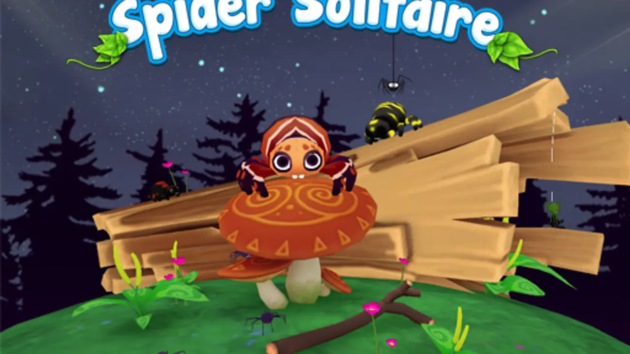 Spider Solitaire 3D gameplay screenshot
