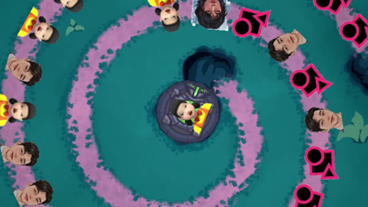 Squid Game Bubble Shooter gameplay screenshot