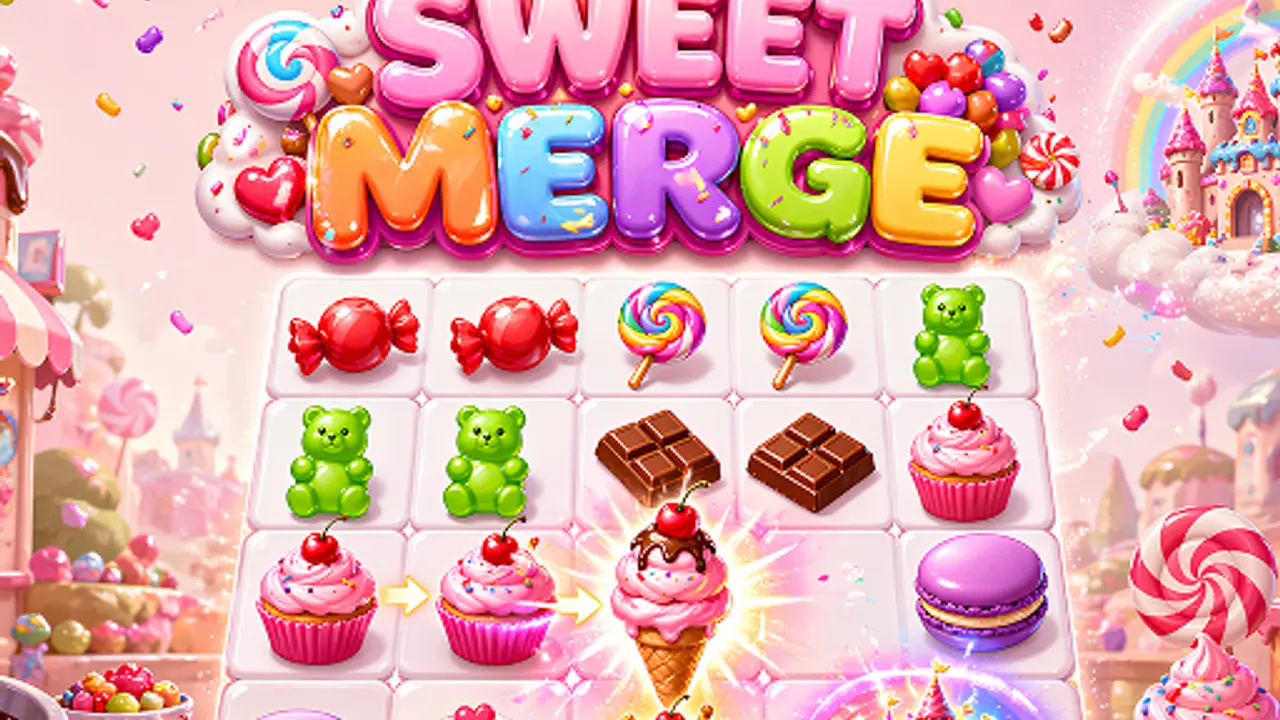 Sweet Merge Puzzle gameplay screenshot