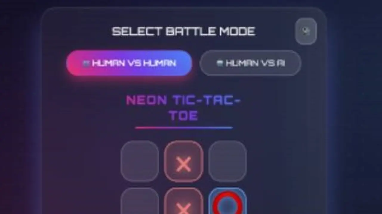 Tic Tac Toe with AI and Multiplayer gameplay screenshot