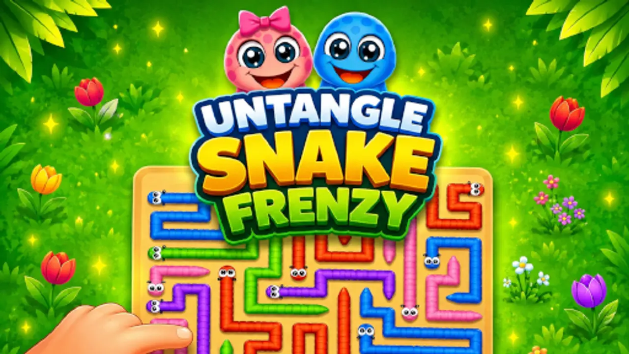 Untangle Snake Frenzy gameplay screenshot