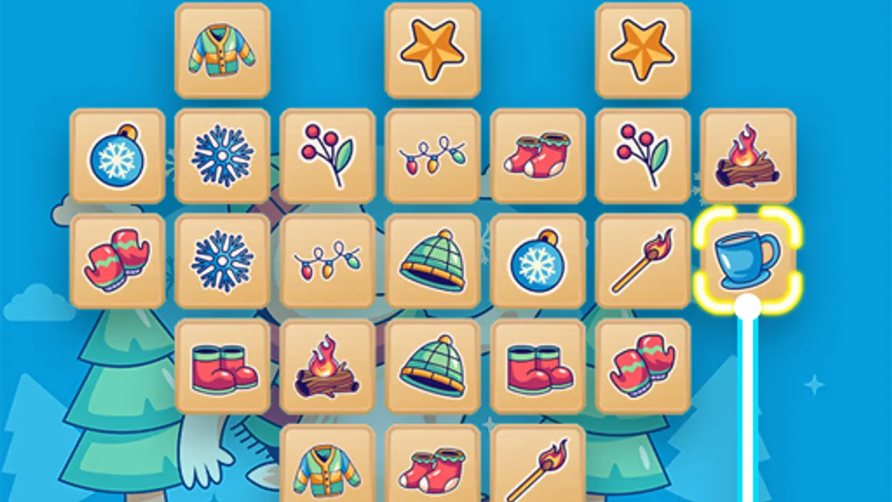 Winter Mahjong gameplay screenshot
