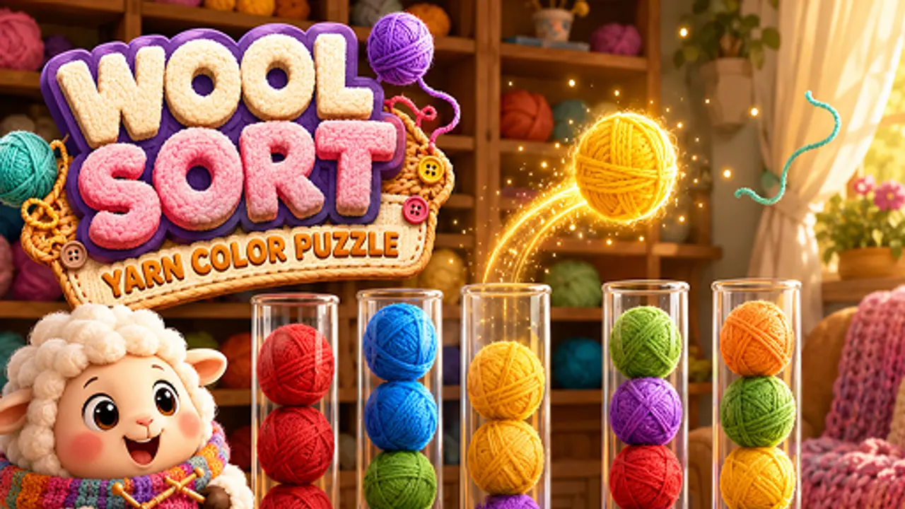 Wool Sort: Yarn Color Puzzle gameplay screenshot