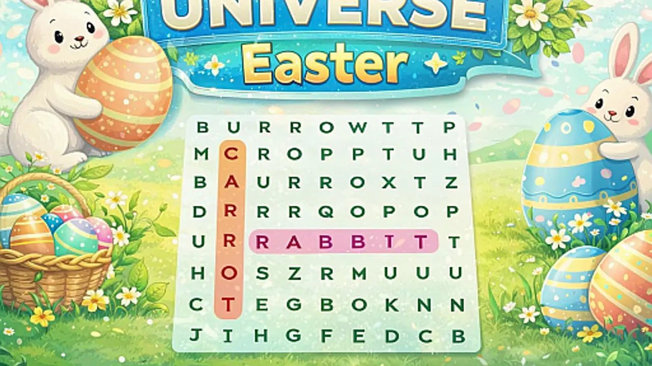 Word Search Universe Easter gameplay screenshot